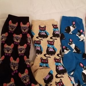 CUTE SOCKS 6 PAIRS GOOD CONDITION